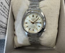 Seiko 5 Sports SNXS Series Stainless Steel Gold Dial Women’s Watch SRE023 Japan