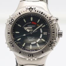 Seiko Kinetic 5M42-0F70 Auto Quartz Green Dial Men's Watch