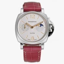 Panerai Luminor Due 38mm Automatic Moon Phase White Dial Ladies Watch PAM01557