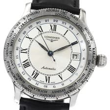 LONGINES Lindbergh GMT L2.611.4 Silver / White Dial Automatic Men's Watch_884994