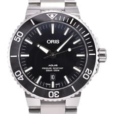 with paper ORIS Aquis Date 01 733 7730 4134 Automatic Men's Watch D#147101