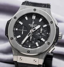 Hublot Big Bang 44 Original Steel SERVICED Black Dial Papers 301.SX.1170.GR