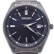 SEIKO Selection S Series Solar Radio Men s Watch Black  SS Belt SBTM325 7B72 0AC