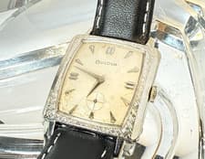 1963 BULOVA Senator “G” Watch  10kt RGP Bezel Case  17 Jewels M7 Wristwatch Runs