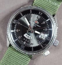 Orient King Diver Automatic Watch Quick Change Date Inner Bezel Working Vintage