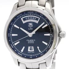 TAG HEUER Link Caliber 5 Day Date Automatic Men's Watch WJF2010 Used