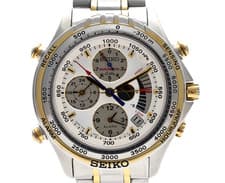 [EXC+5] Vintage 1993 SEIKO CRUSINGMASTER 7K36-6A00 Quartz Men's Watch from JAPAN