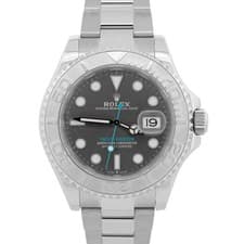 2023 PAPERS Rolex Yacht-Master Steel Platinum RHODIUM 40mm 126622 YM1 Watch BOX