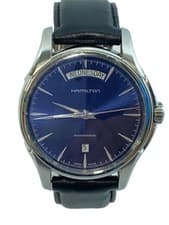 Hamilton Jazzmaster Auto Watch Blue Dial Day Date Analog H325051 No Box