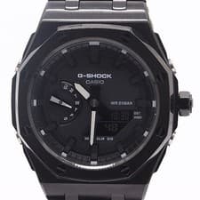 Casio G Shock GA 2100SKE QZ Black Dial Men's Watch Tested Condition