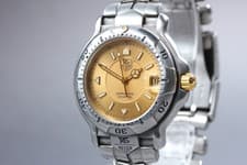 [Near MINT] TAG Heuer 6000 WH1153-K1 Gold Dial 40mm Quartz Mens Watch From JAPAN