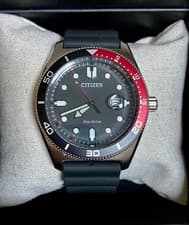 Citizen AW1769 10E Diver Eco Drive Watch Japan Movement Stainless 100m WR