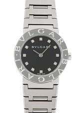 BVLGARI Bvlgari Bvlgari Quartz Watch BB26SS Ladies 26mm Black Dial
