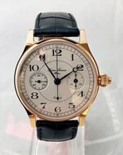 ROMEO FERRARIS MANUFACTURED HAND MADE CHRONOGRAPH 18KT SOLID YELLOW GOLD 2 YW!