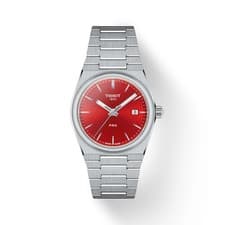 Tissot PRX 35mm Red Dial Stainless Steel Women's Watch T1372101142100