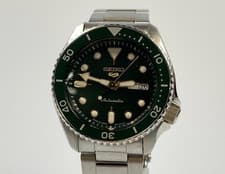 SEIKO 5 Sports Automatic Analog Watch SBSA013 Silver Pre-Owned