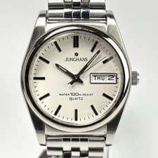 Junghans JY-813M Stainless Steel Quartz Watch Used Vintage
