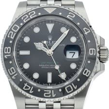 ROLEX GMT-Master II Watch Jubilee 126710GRNR Stainless Steel mensWatch black...
