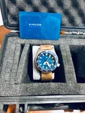 Halios Bluering Watch. SOLD OUT!Limited Edition # 65 of 100 made. Swiss movement