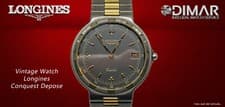 Vintage Watch Longines Conquest Depose Titanium Quartz 21337929 Calendar At.3