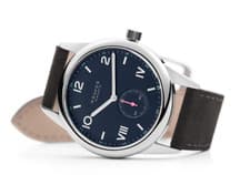 NOMOS CLUB CAMPUS 38.5mm MIDNIGHT BLUE Pink Accent Special Edition RARE! #0!!