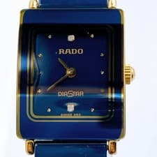 RADO DiaStar 153.0283.3N Black Dial Quartz Women Watch Used Working #03