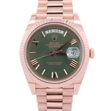Rolex Day-Date 40mm Olive Dial Watch Ref# 228235