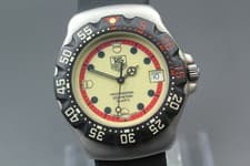 [N Mint] TAG Heuer Formula 1 Professional WA1211 Cream Dial Date Qz Mens watch