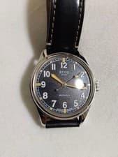 KUOE Kyoto Old Smith 90-002 Classic Field Watch Morellato Leather Strap Rare