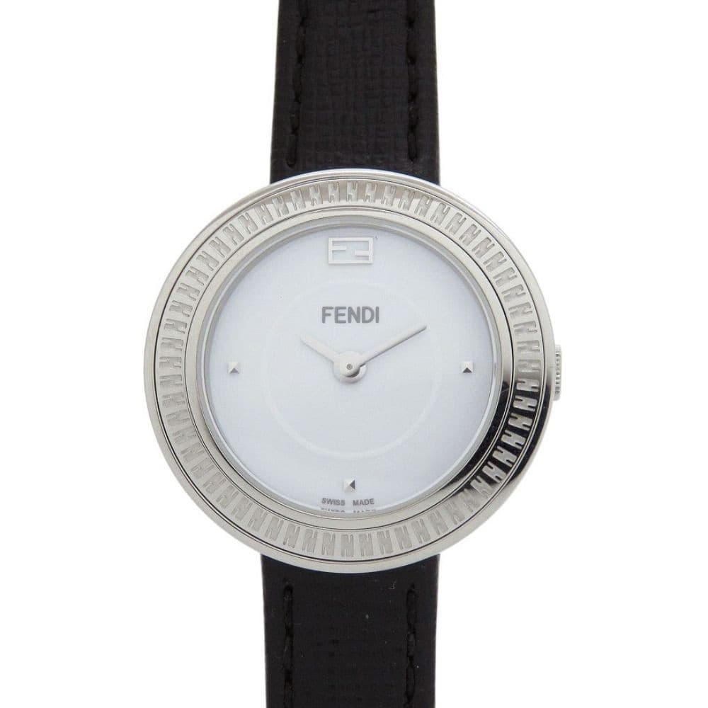 Fendi My Way 3500S Quartz Wristwatch White/Black Dial Pre-Owned