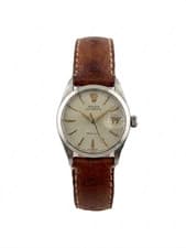 Rolex 30mm Oyster Date Precision 6466 685304 Silver Dial Vintage 1950s