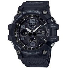 Casio G-SHOCK GWG-100-1AJF MUDMASTER Total Black Atomic Solar Watch New with Box