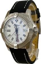 Breitling Avenger GMT 43 A32397 White Automatic Mens Watch Excellent++ A6402