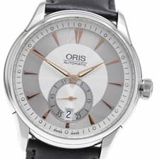 ORIS Artlier Small Second 7582 Automatic Date Watch Silver JP
