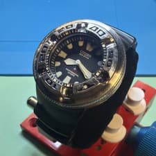 Citizen Eco-Drive Professional Diver's Watch Black Dial Rubber Band