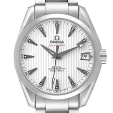 Omega Seamaster Aqua Terra White Diamond Dial Mens Watch 231.10.39.21.54.001