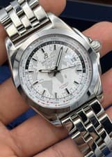 Breitling Galactic Unitime White Dial WB3510 W/ Box