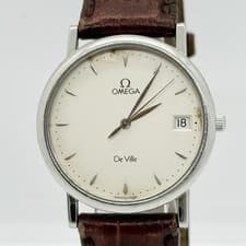 Omega De Ville Quartz Unisex Silver Watch 37mm