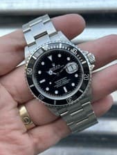2009 Rolex Submariner Date 40mm Ref.16610 Box & Papers Engraved Rehaut