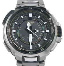 CASIO PRO TREK MANASLU PRX-7000ST-7JR Men's Titanium Solar Watch