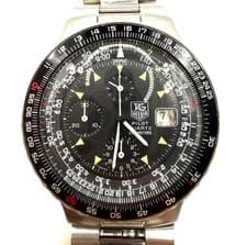 TAG Heuer Pilot Chronograph 230.206 Quartz Men's Black dial from JP