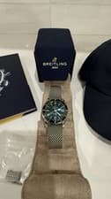 Breitling Superocean Heritage B20 Automatic 46 Green Dial Mesh Band 200m Date