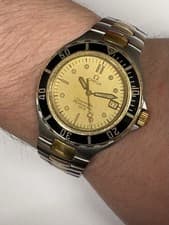Gents Vintage Omega Pre Bond Bi Metal Seamaster 200m Divers Watch.
