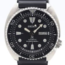 Seiko AT Automatic SRPE93 Prospex Diver s 200M Day Date Black Dial Men s Watch 0