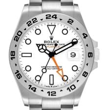 Rolex Explorer II 42 Steel Polar White Dial Mens Watch 226570 Box Card