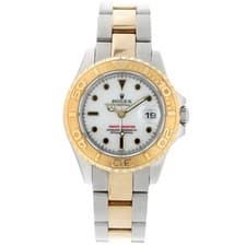 Rolex Yacht-Master 18K Yellow Gold Steel Automatic Midsize Watch 168623
