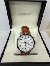 Shinola Canfield Sport Chronograph 45mm White Dial Brown Leather Men's Watch
