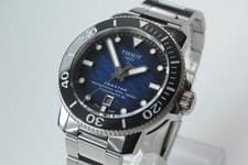 [ w/Box ] TISSOT Seastar 2000 Professional T120607A Blue Automatic Date SS Watch