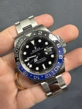 Rolex GMT-Master II 116710BLNR Silver Oyster Bracelet with Blue and Black Bezel
