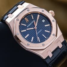 Audemars Piguet Royal Oak Rose Gold Black Dial 39mm - AP 15300OR